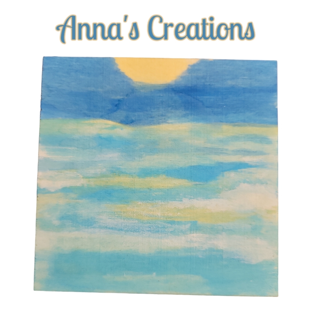 Anna's Creations  By Anna Luft Ocean Reflections Seafoam Sun Day Break